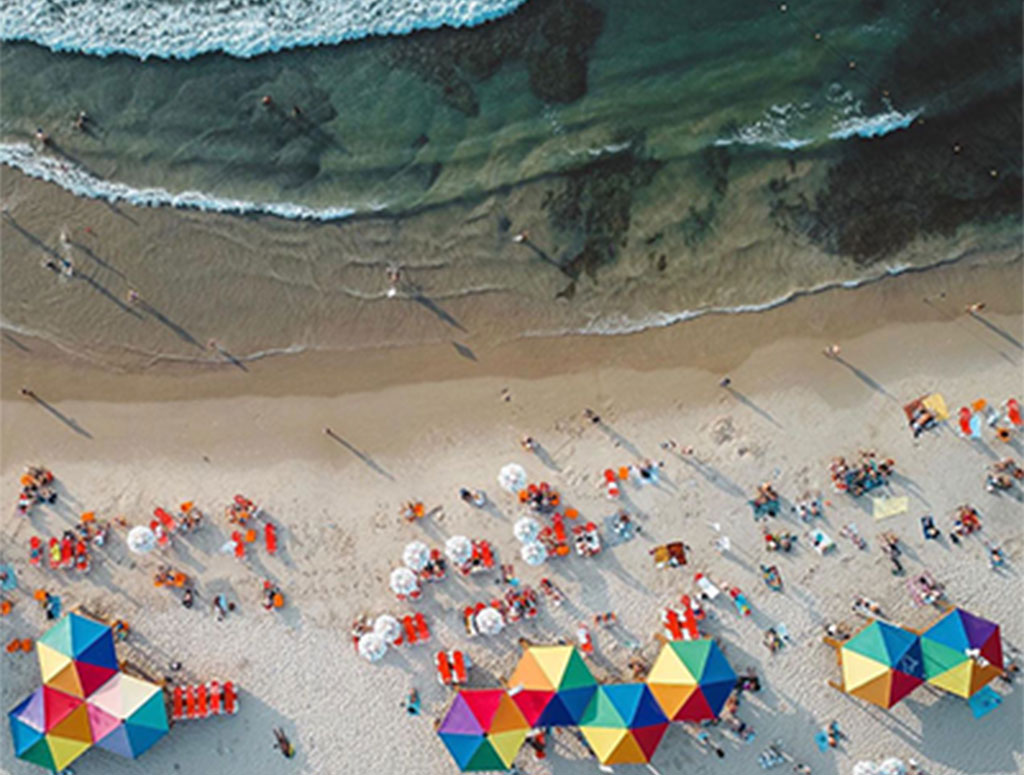 חוף הים של תל אביב - תמונת רחפן