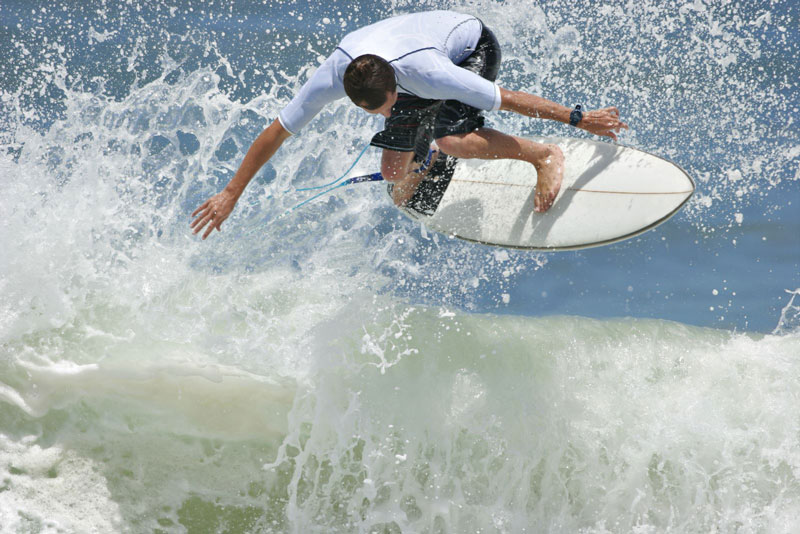 Surfing in Tel Aviv