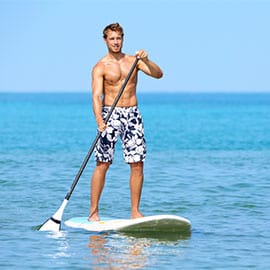 Sap surfing in the sea of Tel Aviv