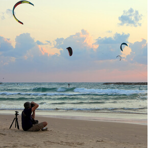 Sunset in Tel Aviv